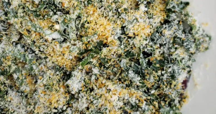 Crispy Kale Caesar Salad