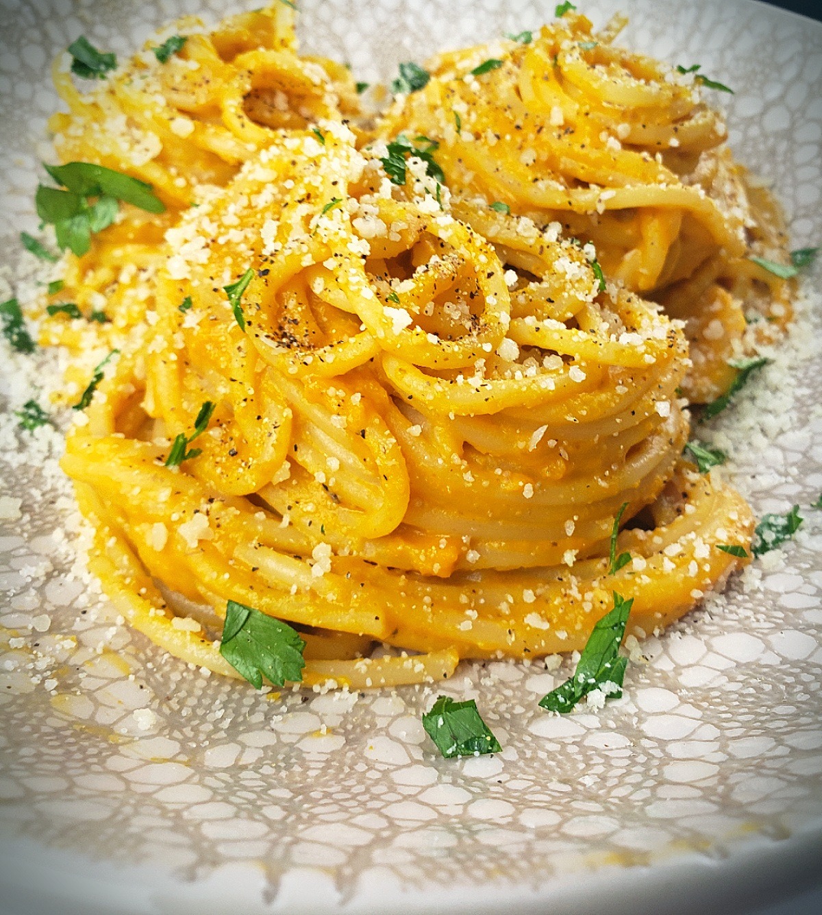 Spaghetti with Roasted Butternut Sauce Salt Sugar Spice