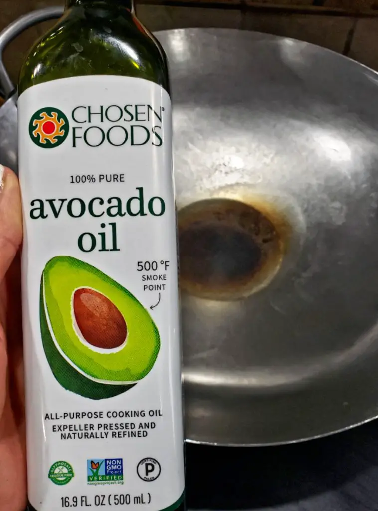avocado oil and wok