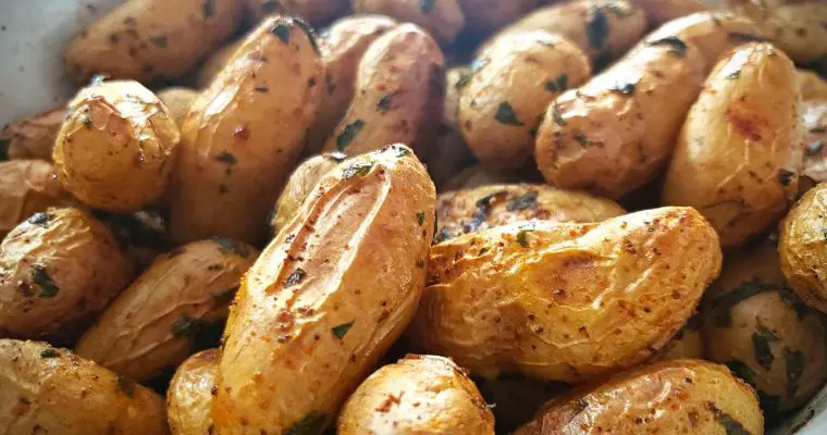 Roasted Fingerling Potatoes with Fresh Herbs