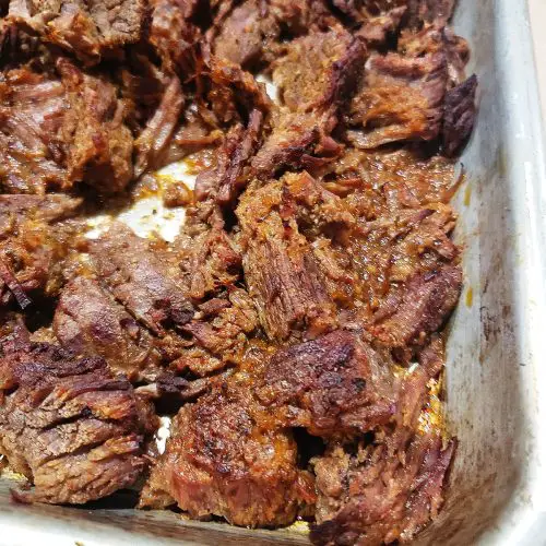 crispy barbacoa beef broiled in oven