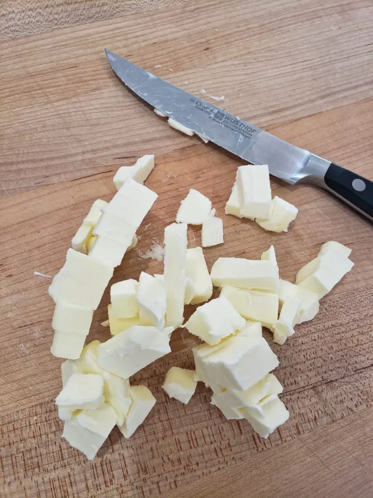 cube butter into small squares