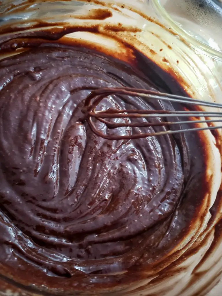 whisk chocolate to melt for dark chocolate mousse