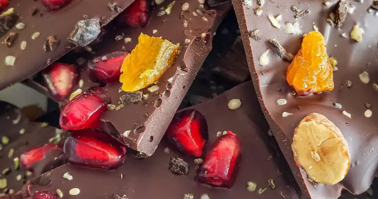Healthy “Super Food” Dark Chocolate Bark