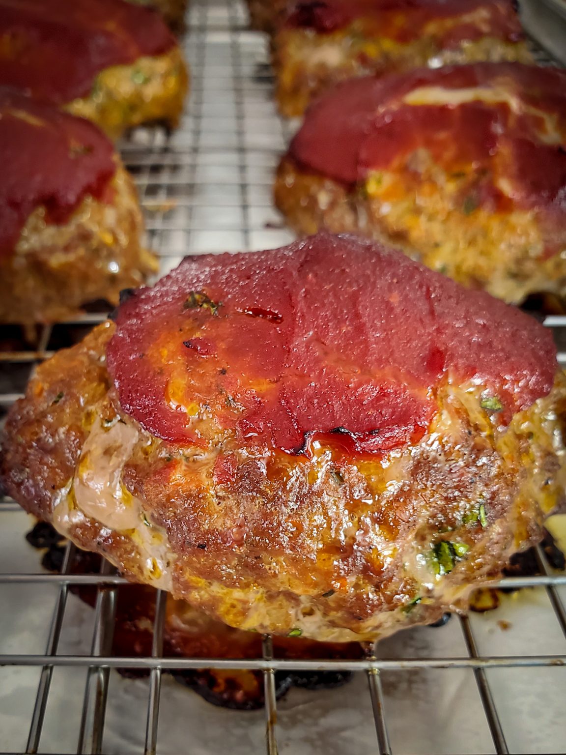 Tangy Tomato Glazed Mini Meatloaf Recipe | Salt Sugar Spice
