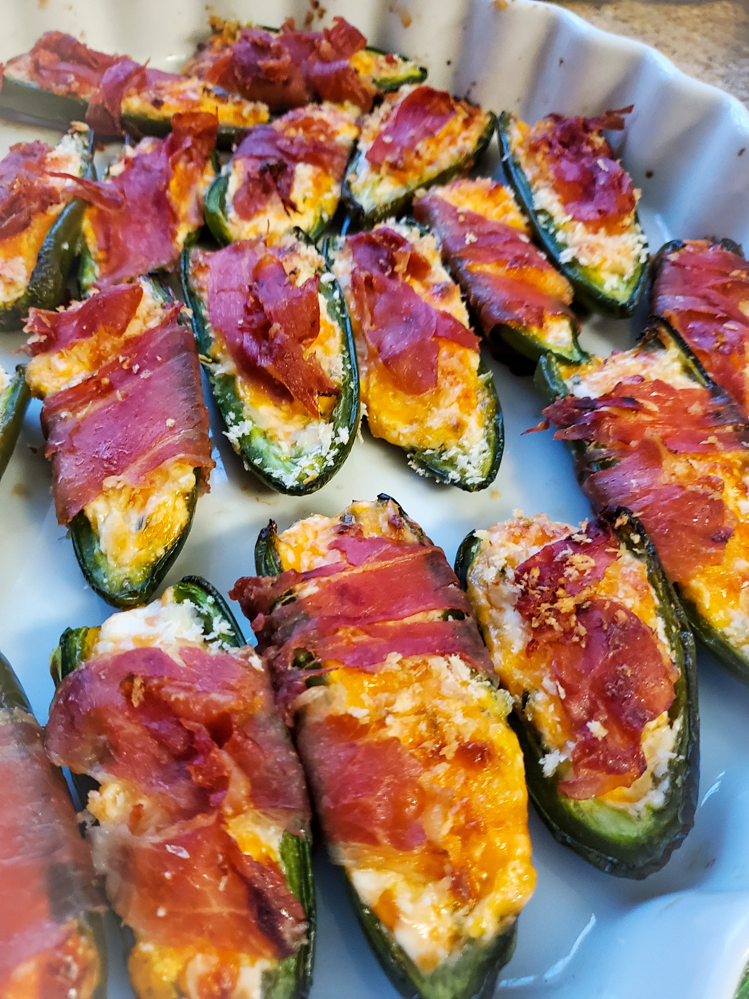 Crispy Prosciutto Wrapped Jalapeño Poppers Salt Sugar Spice