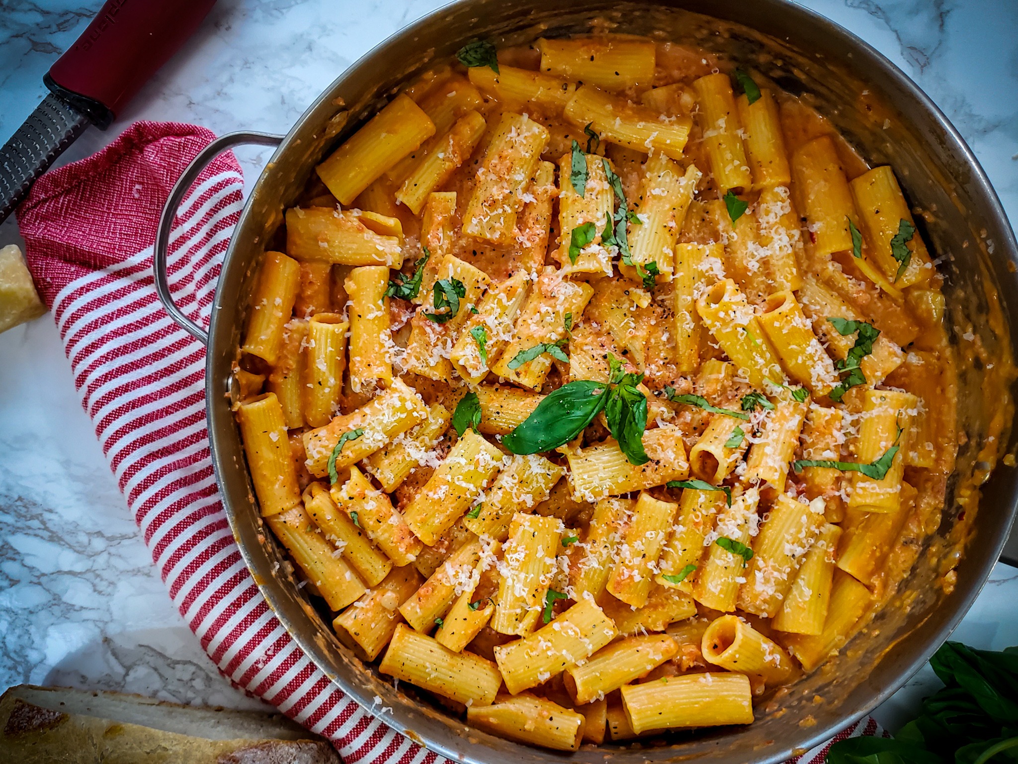The BEST Rigatoni a la Vodka with Pancetta