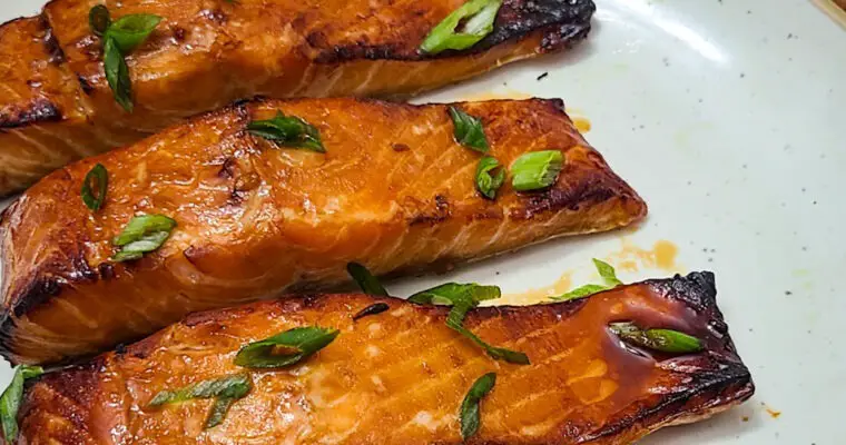 Hot Honey Salmon with Pomegranate-Citrus Salad