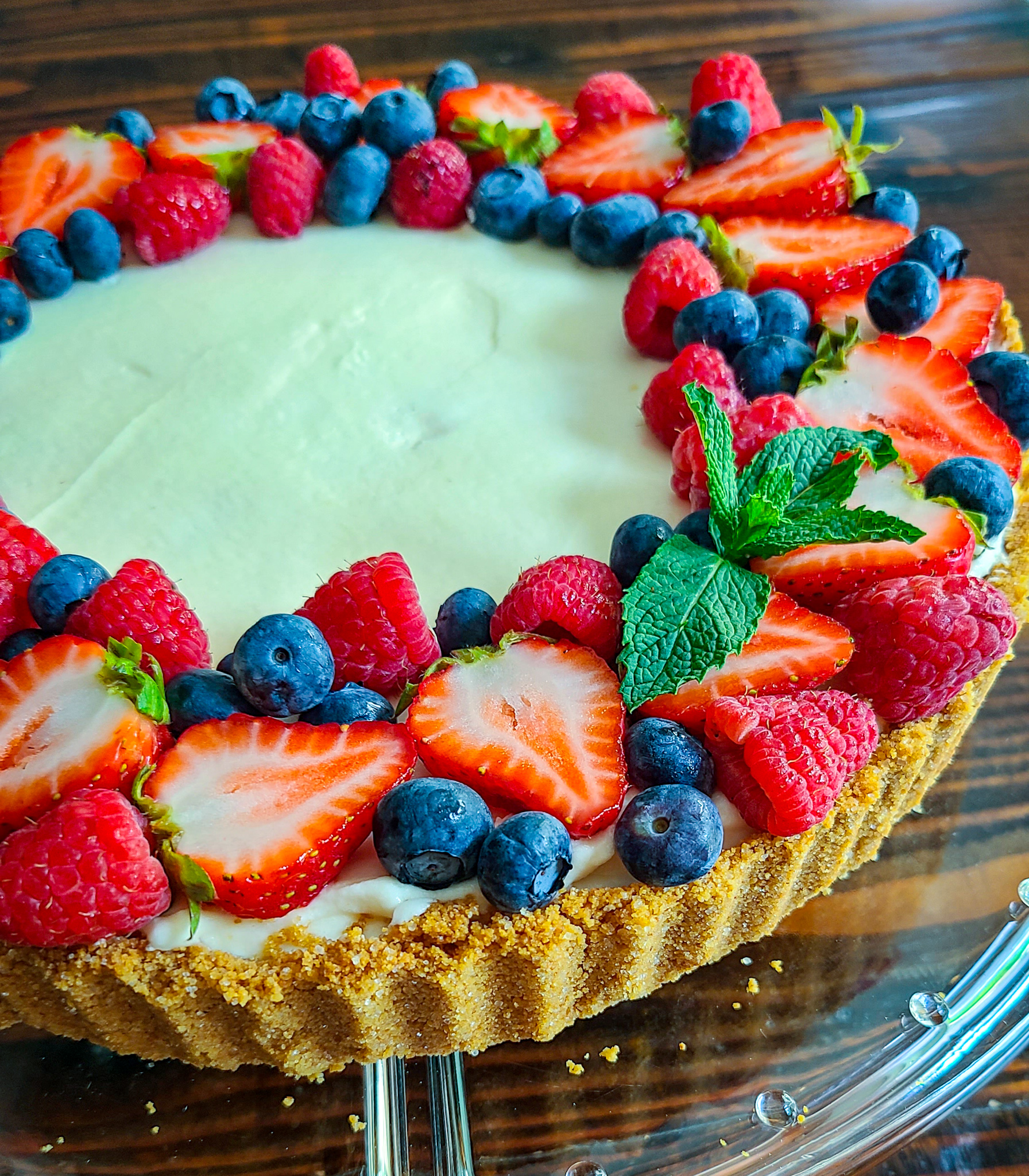 Lemon Berry Tart with Graham Cracker Shell Salt Sugar Spice