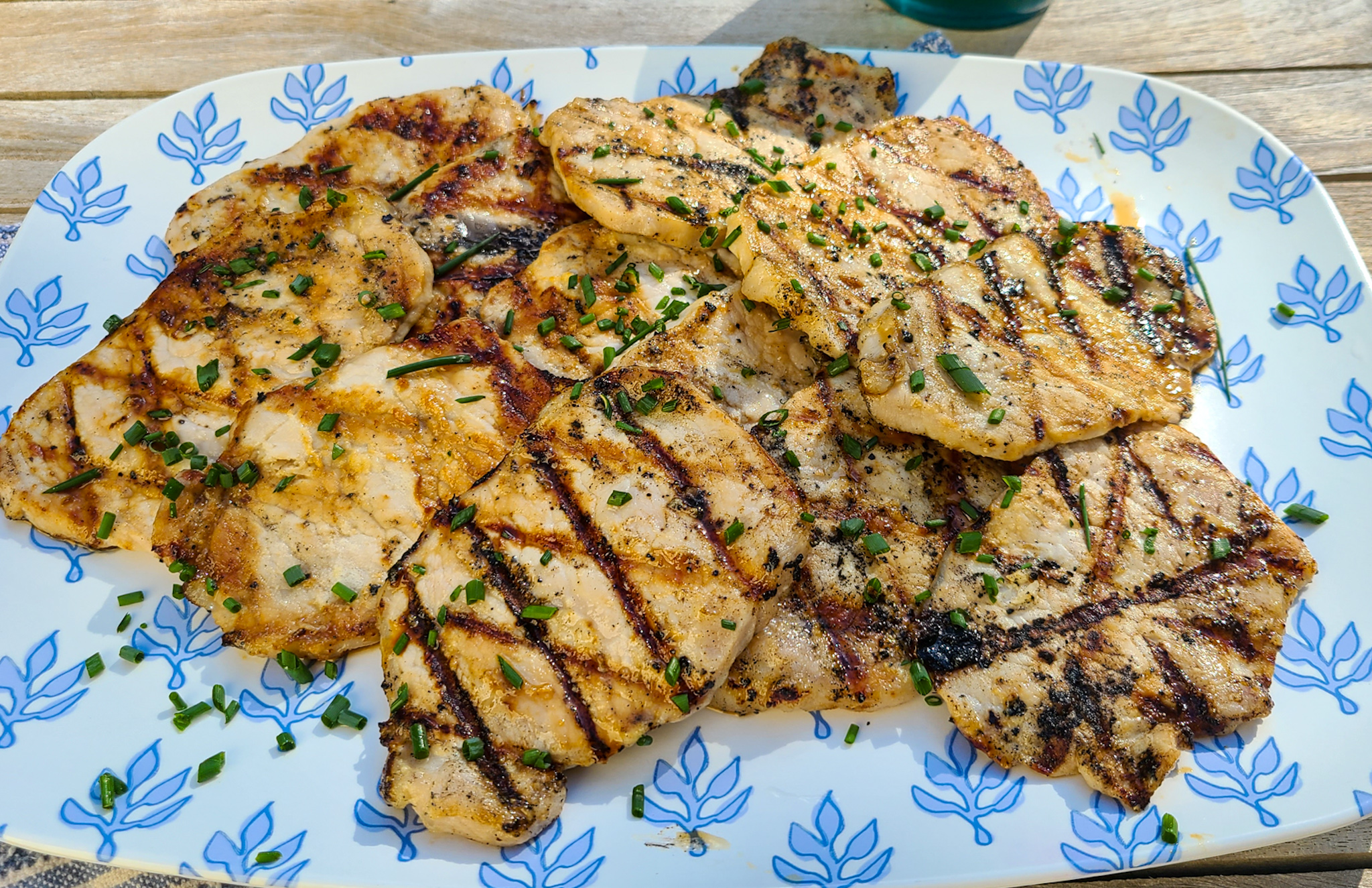 Ginger Beer and Mustard Grilled Pork Chops