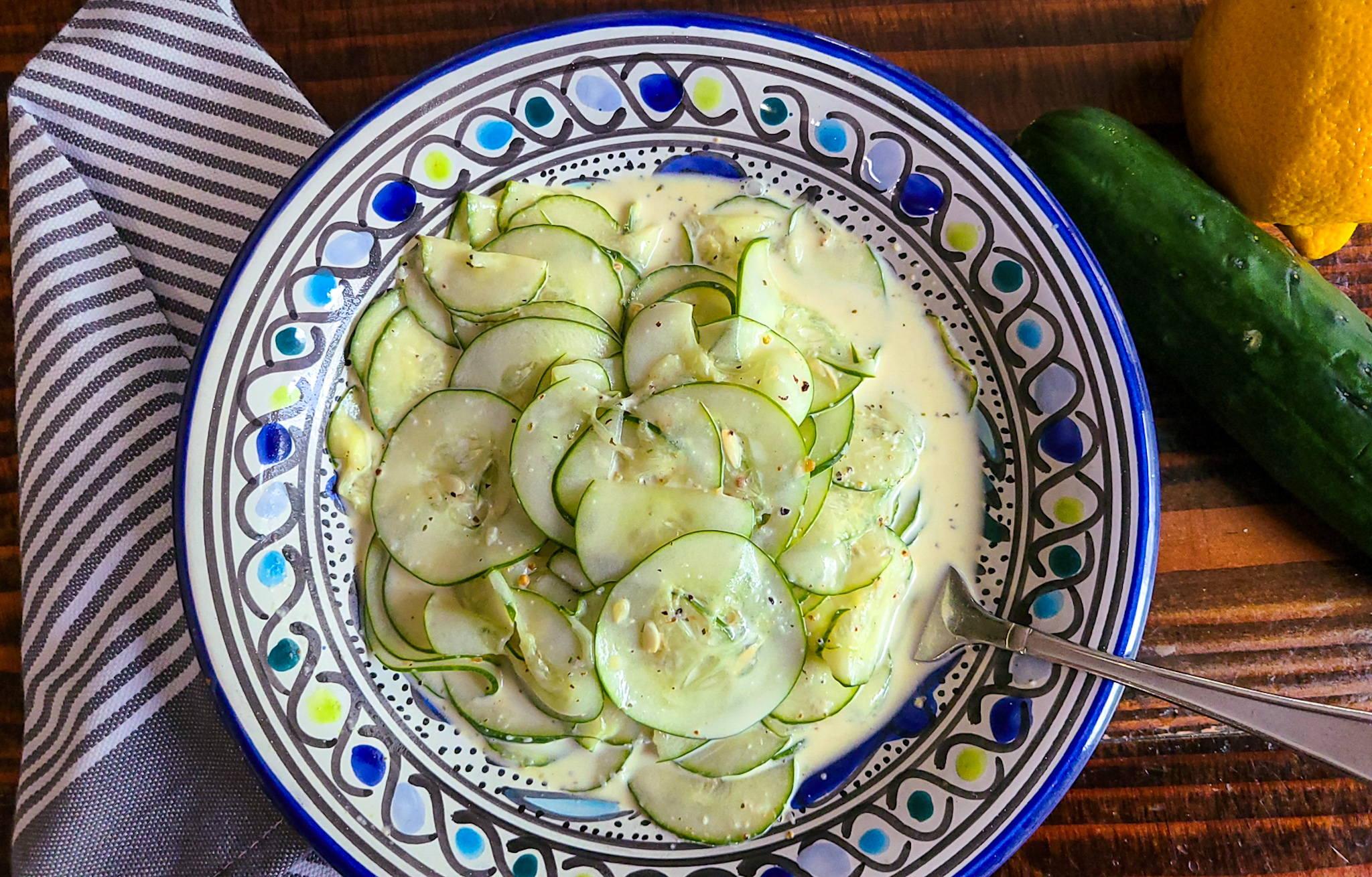 Creamy Italian Cucumber Salad